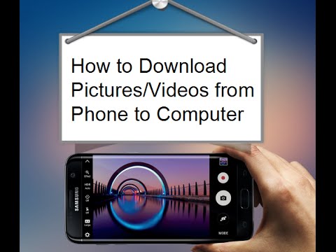 How download pics from cell phone to computer